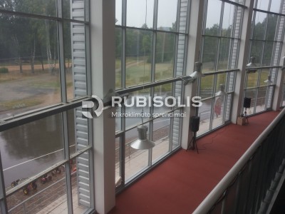 SPORTO SALĖS ŠILDYMAS TENINIAIS ŠILDYTUVAIS