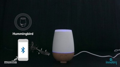 Ultragarsinis muzikinis aromatinis difuzorius Innobiz MUSILIA