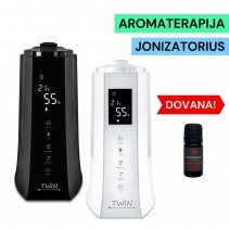 Ultragarsinis oro drėkintuvas Airbi TWIN + DOVANA eterinis aliejus
