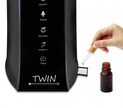 Ultragarsinis oro drėkintuvas Airbi TWIN + DOVANA eterinis aliejus