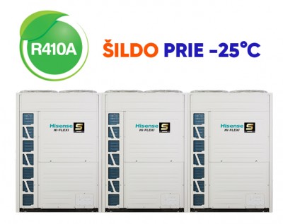 VRF šildymo-kondicionavimo sistemos išoriniai blokai Hisense Hi-FLEXi S