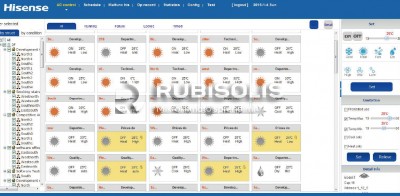 VRF šildymo-kondicionavimo valdymo sistemos Hisense 